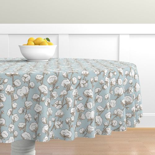 Home Decor Round Tablecloth, Round Farmhouse Tablecloth
