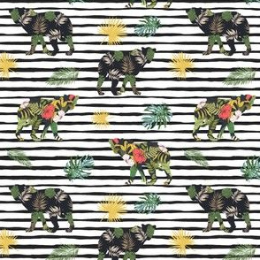 4" Tropical Safari Mix & Match - Black Stripes
