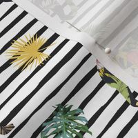 8" Tropical Safari Mix & Match - Black Stripes