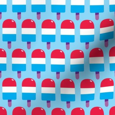 red white and blue pop half drop large