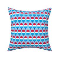 red white and blue pop half drop large