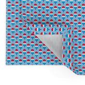 red white and blue pop washi size