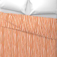 Vertical Watercolor Stripes M+M Tangerine by Friztin