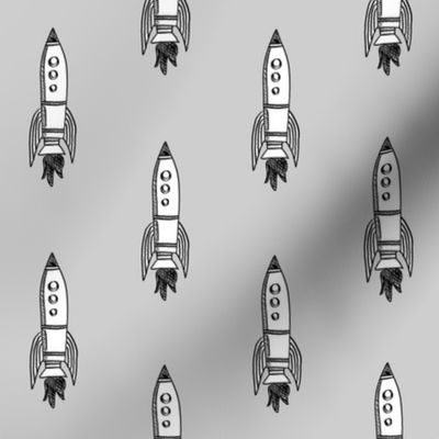 rockets fabric outer space quilt coordinates grey