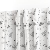 spaceships ufo fabric outer space quilt coordinates 