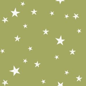 stars outer space quilt coordinates medium green