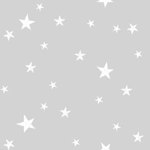 stars outer space quilt coordinates medium grey