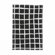 Strokes Grid - Off White on Black