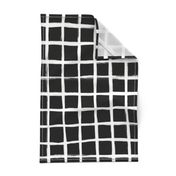 Strokes Grid - Off White on Black