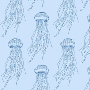 Blue Jellies - Mid sized jellyfish design