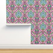 pastel floral damask