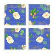 kumquats floral on wood