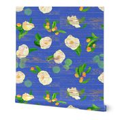 kumquats floral on wood