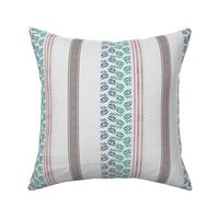 Farmhouse Veranda stripe blue-green