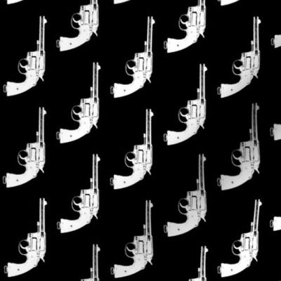 2" Colt Revolvers on Black // Vertical