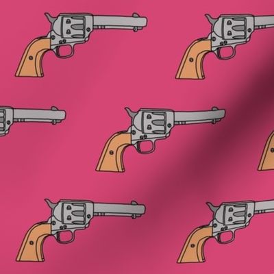 Revolvers on Hot Pink // Large