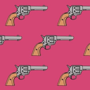 Revolvers on Hot Pink // Large