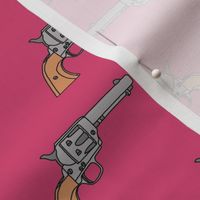 Revolvers on Hot Pink // Small