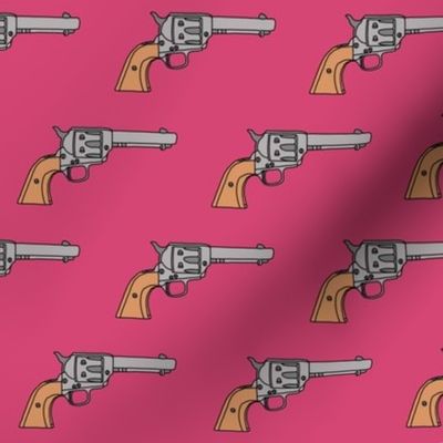 Revolvers on Hot Pink // Small