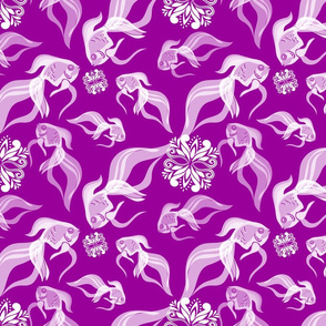 Goldfish in Purple