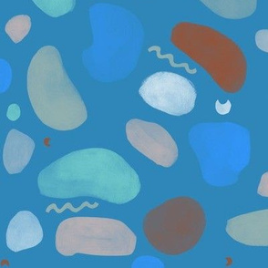 Blue pebbles