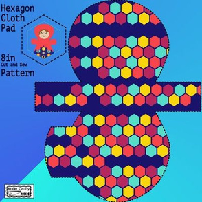 Hexagon cloth pad 8in