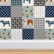 english bulldog pet quilt b fabric quilt dog breed collection cheater