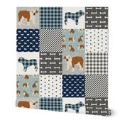 english bulldog pet quilt b fabric quilt dog breed collection cheater