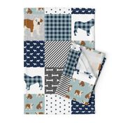 english bulldog pet quilt b fabric quilt dog breed collection cheater