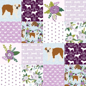 english bulldog pet quilt c fabric quilt dog breed collection cheater