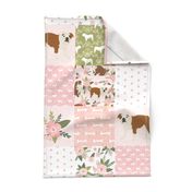 english bulldog pet quilt d fabric quilt dog breed collection cheater