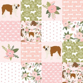english bulldog pet quilt d fabric quilt dog breed collection cheater