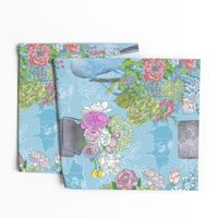 Farmhouse Floral Blues