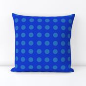 big blue polka dots