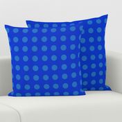 big blue polka dots