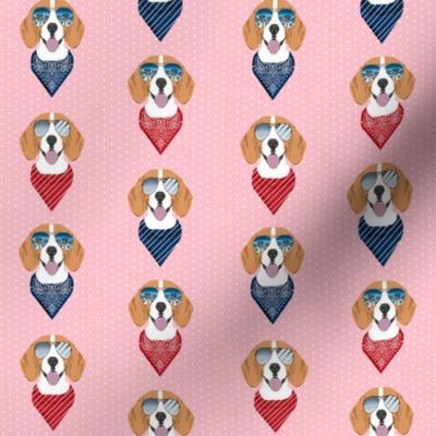 beagle sunglasses summer dog breed pet fabric pink