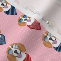 beagle sunglasses summer dog breed pet fabric pink