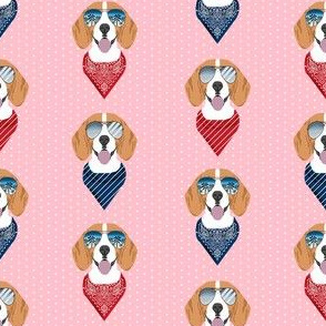 beagle sunglasses summer dog breed pet fabric pink