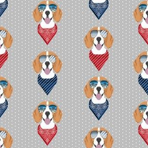 beagle sunglasses summer dog breed pet fabric grey