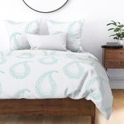 Block Print Paisley aqua