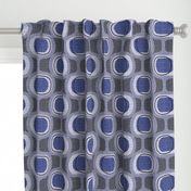 tweedy orbs- indigo -mid century modern