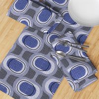 tweedy orbs- indigo -mid century modern