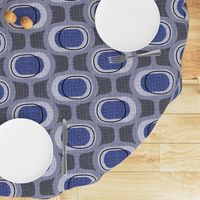 tweedy orbs- indigo -mid century modern