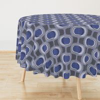 tweedy orbs- indigo -mid century modern