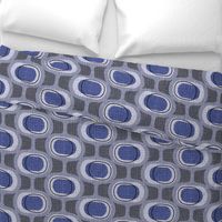 tweedy orbs- indigo -mid century modern