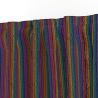 rainbow stitching on black