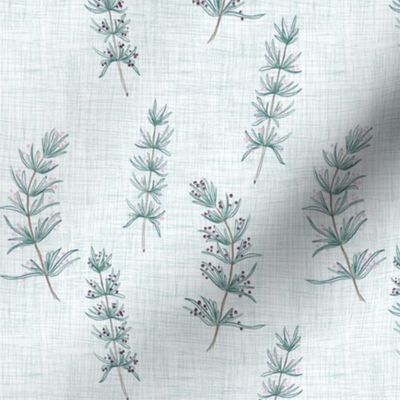 Rosemary Linen (white-stone blue)