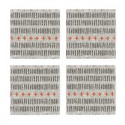 modern farmhouse dash (large scale) multi on beige