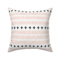 modern farmhouse dash (large scale) pink and grey