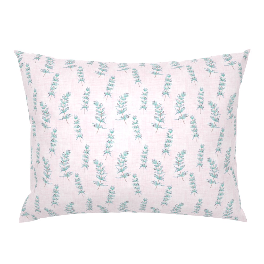 Rosemary Linen (white-pink)